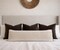 Oversized Lumbar Pillow Cover 12x36, Cream Textured Woven Pillow, Neutral Boho Bed Pillow, Kilim Inspired Farmhouse Decor